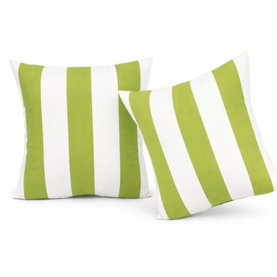 Ensemble de 2 coussins d'extérieur 18 po x 18 po, housse de coussin et coussins décoratifs pour le jardin, la véranda