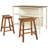 Charming Rustic Solid Wood Kitchen Island Set With Functions-1475797423