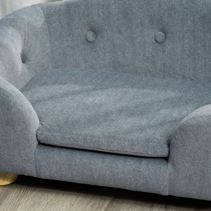 Lit miniature pour chien - gris, coussin lavable, amovible. Comfy For Dogs Cat