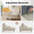 Upholstered Chaise Lounge with Adjustable Backrest-216687778