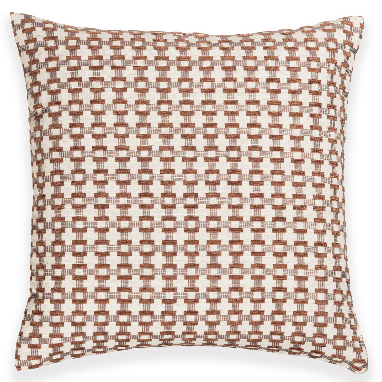 Siscovers 26" x 26" Pillow Cover & Insert, Purple Geometric, Polyester, Square 17"