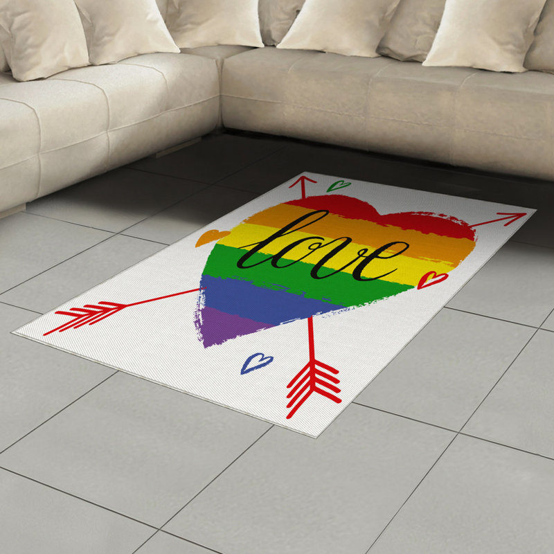 Tapis décoratif Pride, Rectangle— 4 pi x 5 pi 8 po