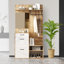 Hall Tree 100cm Wide with Bench and Shoe Storage