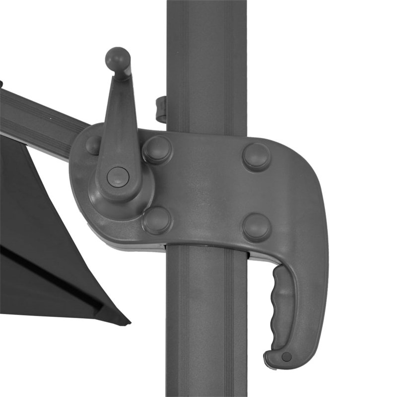 Battle 300cm X 400cm Rectangular Cantilever Parasol, Anthracite