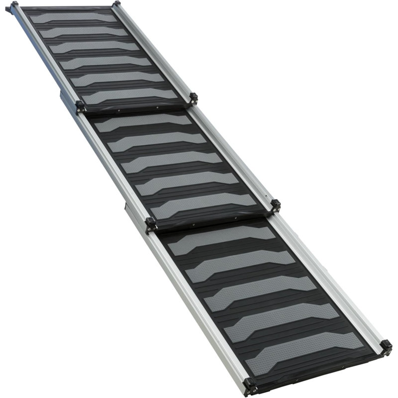 Heavy Duty 69" Telescoping Aluminum Pet Ramp with Rubber Treads