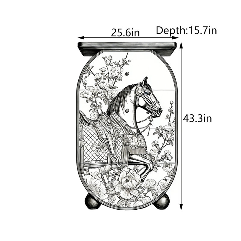 Armoire d'entrée en bois massif rétro français