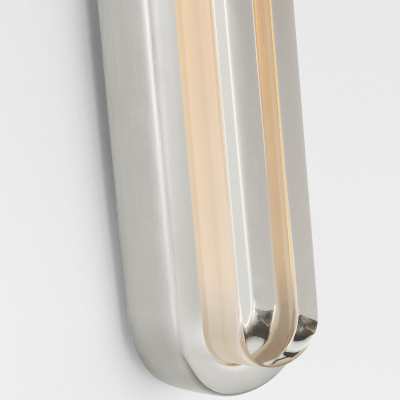 Emera 1 - Light LED Vanity Light, 18" H x 2" W x 1.4" D, Satin Nickel