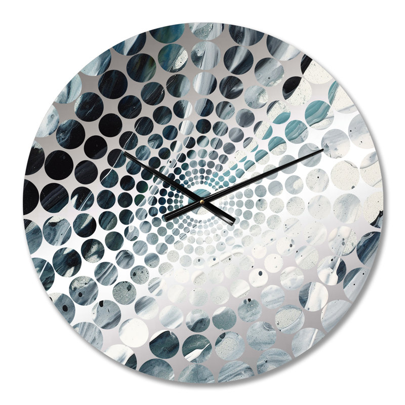 Lahcen - Horloge murale peinture abstraite, Petit