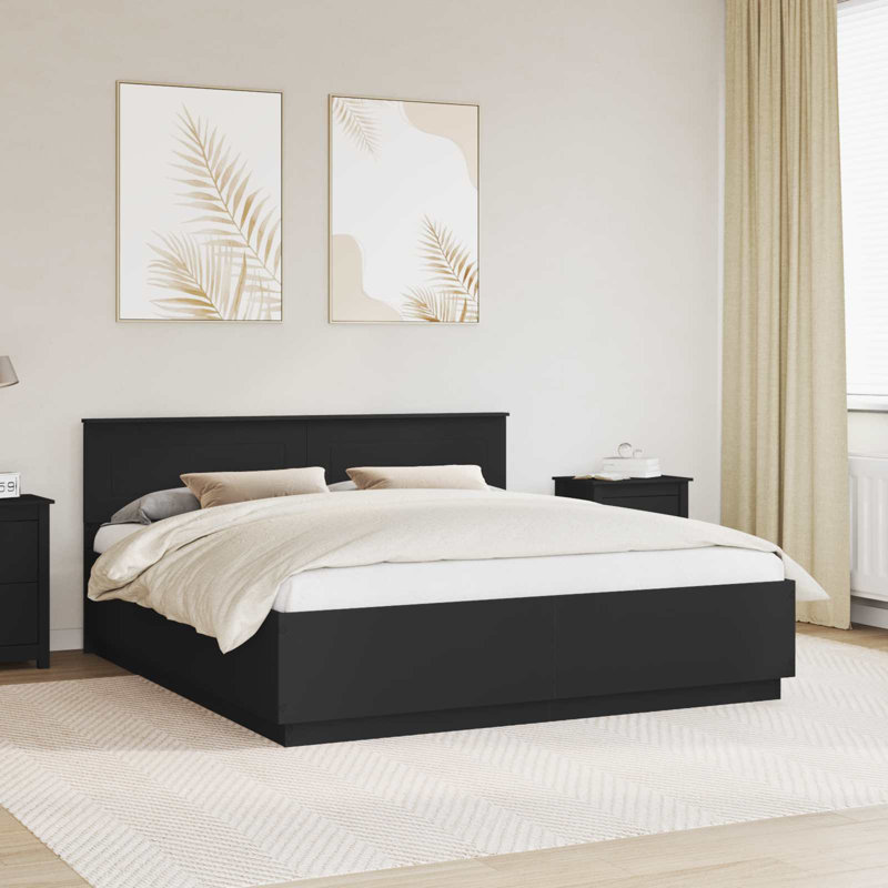 Bed Frame, Super King (6'), Black