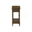 Table d'appoint, 2 niveaux, table de bout, table de chevet, chambre à coucher, étroite, lampe, tiroir de rangement, placage brun, traditionnel-1512879110