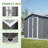Outdoor Storage Shed With Additional Lockable Side Door