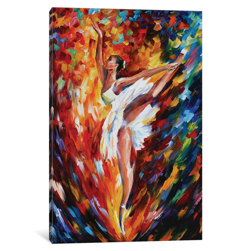 " Flight Wall Art " by Leonid Afremov, 18" H x 12" W x 1.5" D, Wrapped Canvas, No Mat
