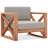 Anguilla Teak Patio Chair with Cushions-86506435