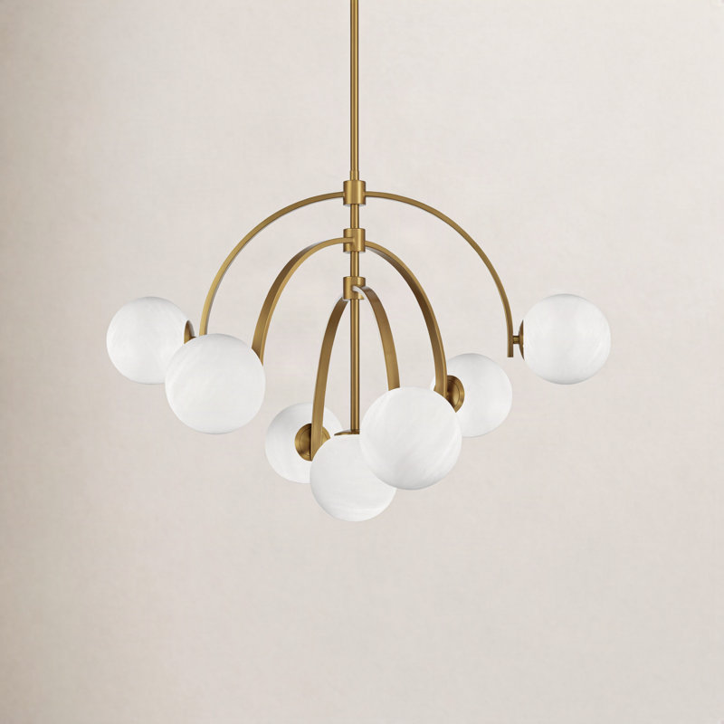 Lustre 7 lumières en laiton Marias, Laiton