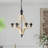 Suspended luminaire with adjustable chain