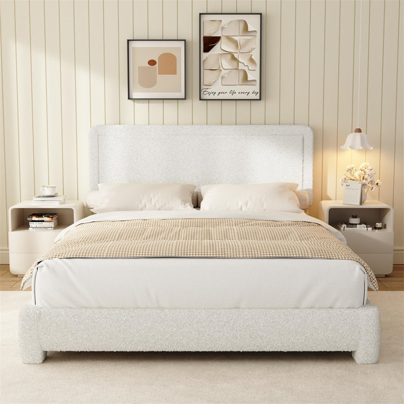 Ebern Designs Upholstered Bed Frame with Headboard