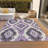 Machine Washable Indoor/Outdoor Xhevrie Purple Rug-24269248
