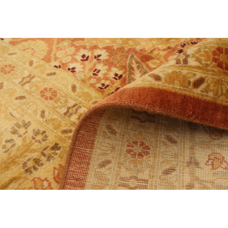 Aggeliki One-of-a-Kind 8' X 10'1" 2010s Wool Area Rug in Copper