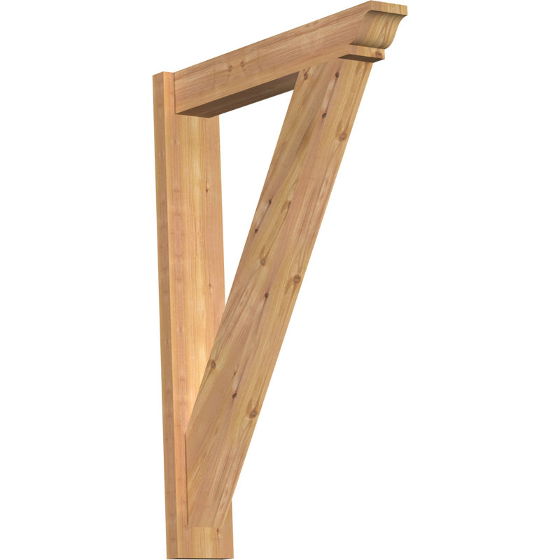 Persienne traditionnelle en bois rustique, Sapin Douglas de 5 1/2 po (lisse), P 28 po x H 40 po 