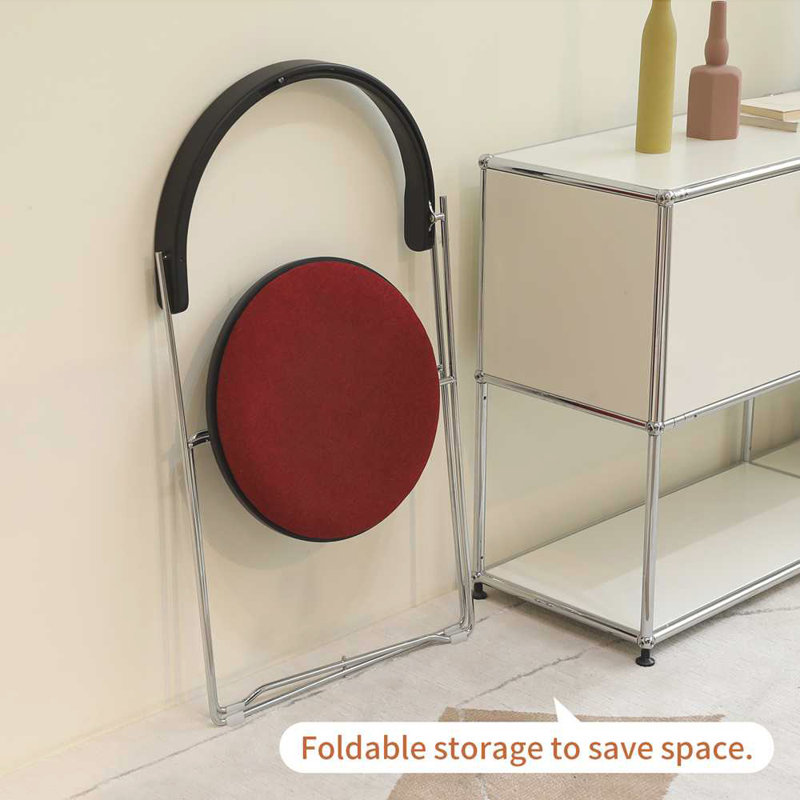 Folding Chair with Modern Design, Red
