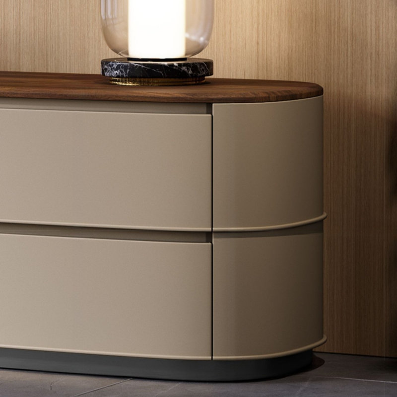 Meuble télé simple, léger, créatif et luxueux, Kaki / Brun