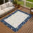 Machine Washable Indoor/Outdoor Chantille ACN2841 Border Rug-1979110965-1979110960