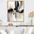 Toile avec cadre flottant or