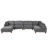 163''Modular Sectional Sofa,With Ottoman L Shaped Corner Sectional