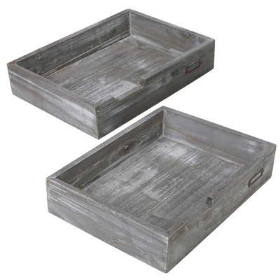 Kennett 2-Piece Stacking Desk Organizer Tray
