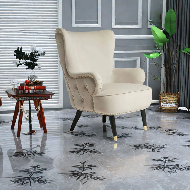 Fauteuil inclinable de style moderne avec cadre en bois massif