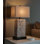 Abat-jour tambour rectangulaire (8 x 14) (8 x 14) x 10 CLAT-ON FITTER Softback texturé avoine