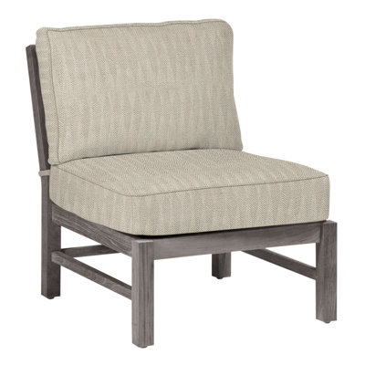 Club Teak Sectional Slipper Chair