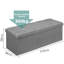 110x38x38cm Linen Upholstered Storage Bench-121935962