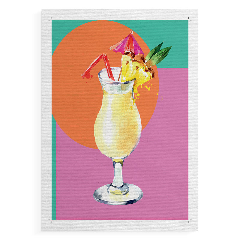 Pina Colada - Impression sur toile seulement - NON-CADRE, H 60 po x l 40 po