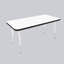 Table rectangulaire d'activités thermofusionnées avec pieds réglables et pivotants standard-113909081-113909075