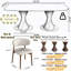 Grande table de salle à manger rectangulaire 94 po Modern Luxury-1877505564-1877505763