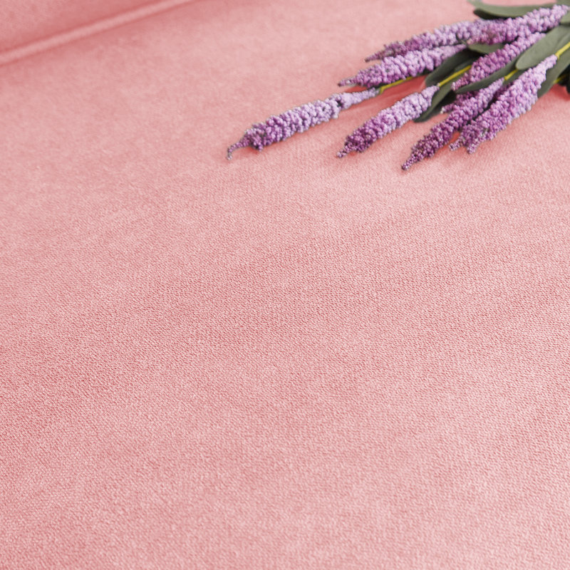 Canapé Mordern avec 2 porte-gobelets 83,8 po l 83,86 po Snowfleece (rose), Rose