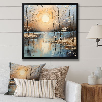 «Grey Spring Time Forest Tranquility II - Fruits», art mural