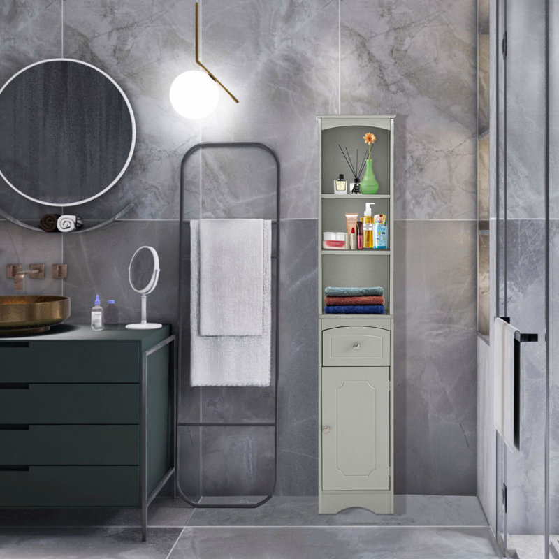Gulshat Bathroom Cabinet, Gray