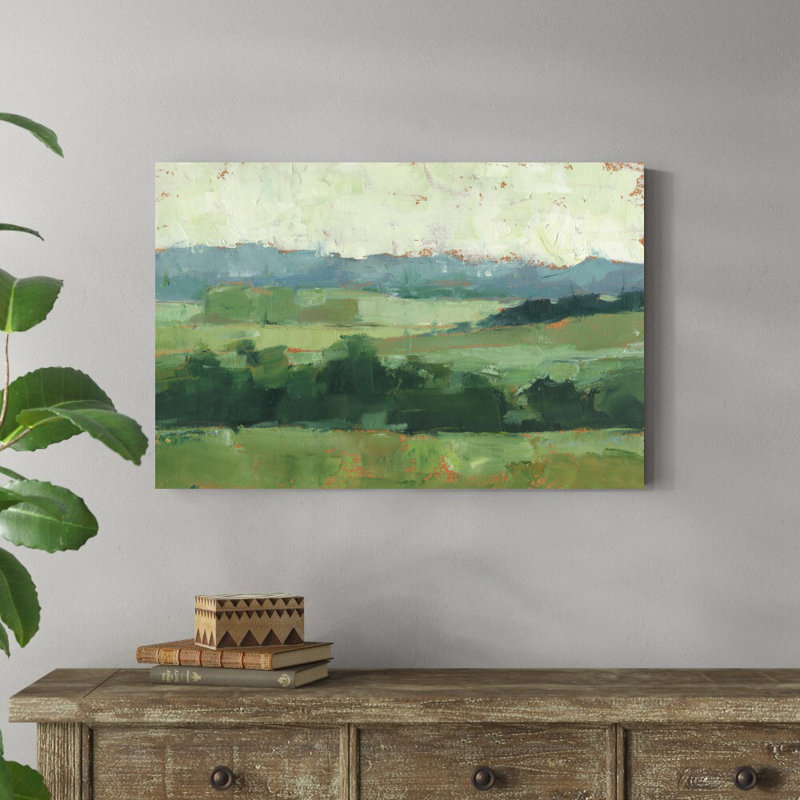 «Tree Line Vista I» par Ethan Harper - peinture sur toile tendue, H 24 po x l 36 po
