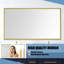 Miroir mural en aluminium brossé-100726149
