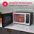 Frigidaire 1.2 Cu. Ft. 1,000 Watt Countertop Microwave with 10 Power Levels, 8 Auto Cook Menus, Auto Defrost, Child Safety Lock, Stainless Steel