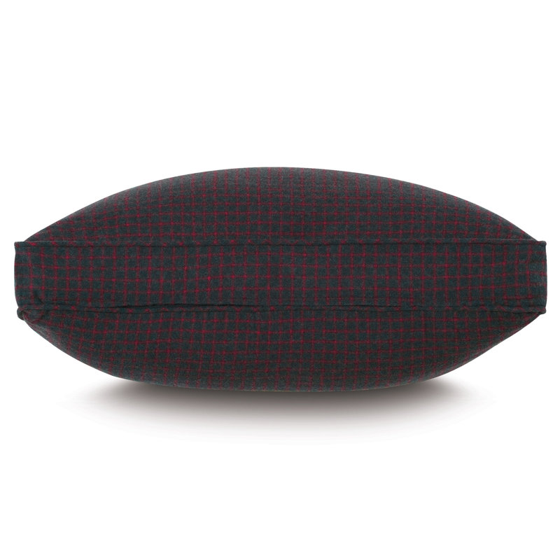 Coussin décoratif en flanelle Bishop, 24 po x 24 po