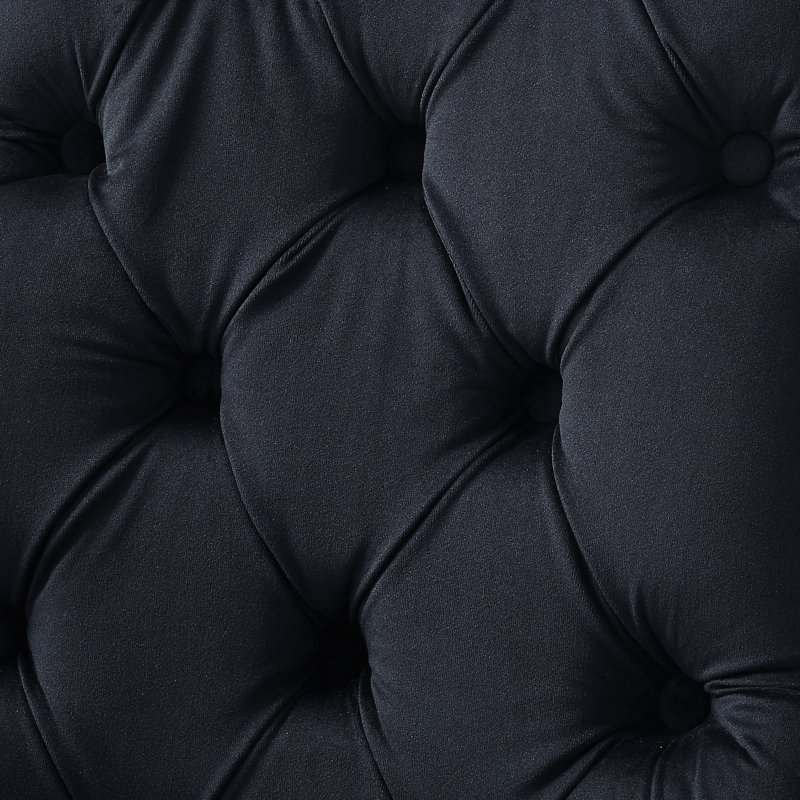 Chaise Baek Jane, Velours noir