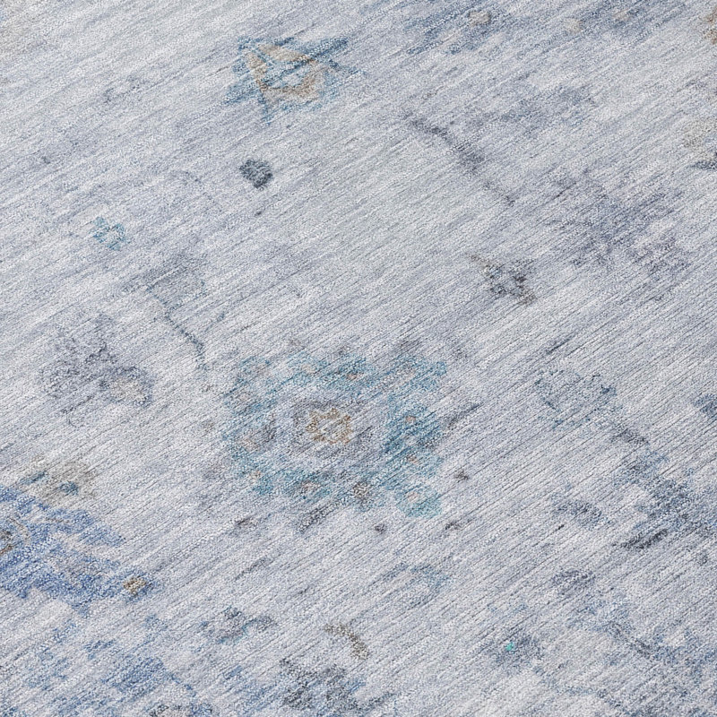 Machine Washable Indoor/Outdoor Matsumura ACN2301 Global Rug, Runner 2'3" x 7'6"