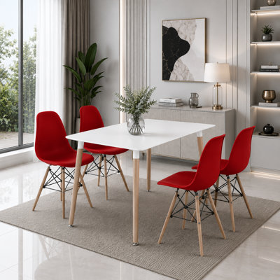 Modern Dining 4 -Person Dining Set