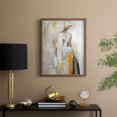 WOMEN Series CXLIX  -Premium Framed Print -Ready to Hang - No Nails Required
