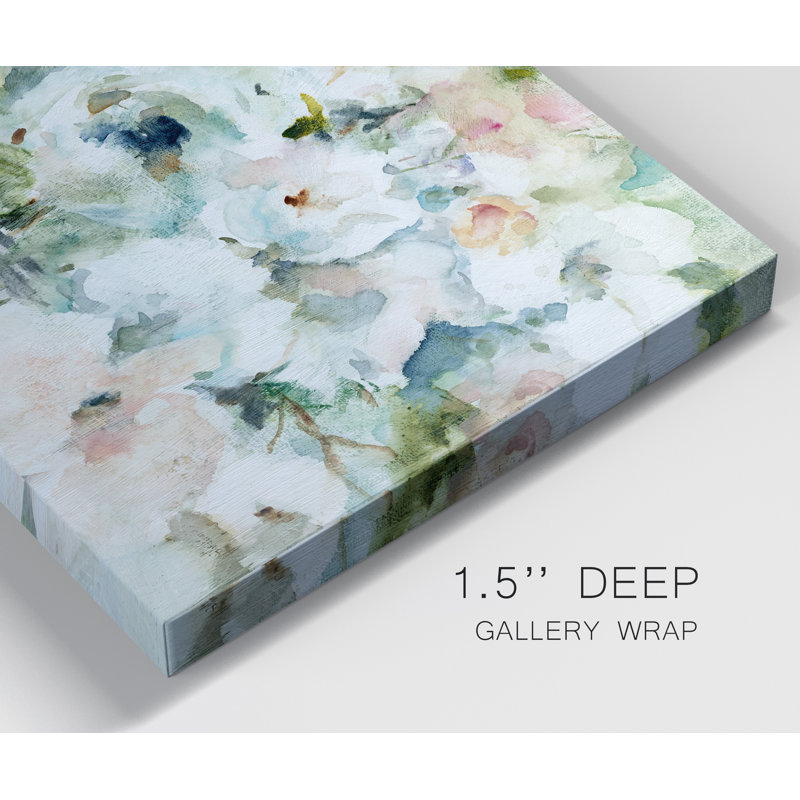 «Blooming Softly» par J Paul, reproduction d'art sur toile tendue, H 48 po x l 36 po x P 1 po