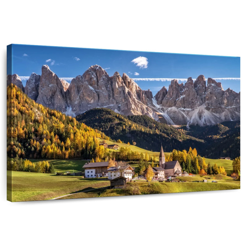 Paysage d'Alvord Val Di Funes, H 24 po x l 36 po