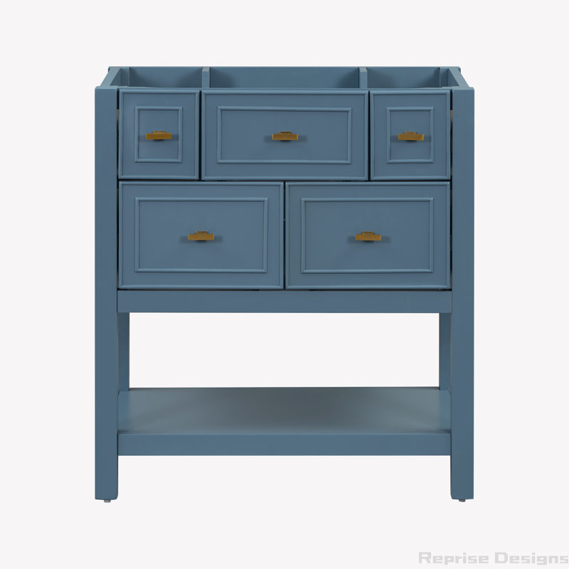 Base de meuble-lavabo simple 29,56 po seulement, Bleu